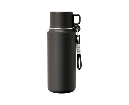 Термос Merlion з чашкою та ситечком 1 л, чорний (TermTea-1000Black)