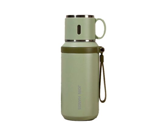 Термос Merlion з чашкою 0,6 л, зелений (TermTea-600/Green)