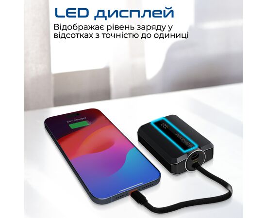 Батарея універсальна Promate 10000mAh PD/30W (neo-10uni.black), зображення 7