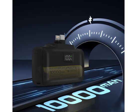 Батарея універсальна Promate 10000mAh PD/20W (powerup-10duo.black), зображення 3