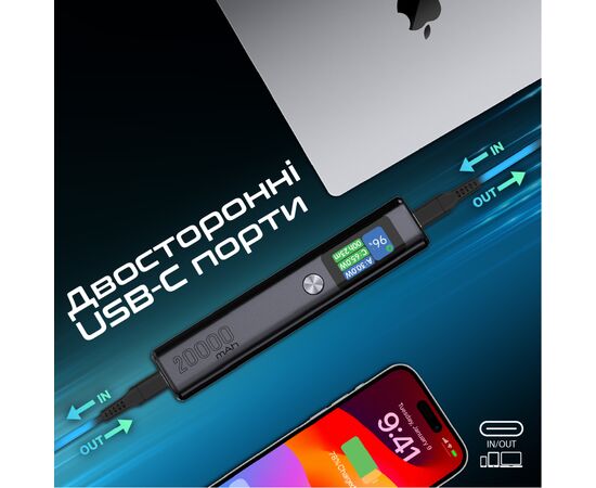 Батарея универсальная Promate 20000mAh 130W (titan-130), изображение 6