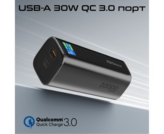 Батарея універсальна Promate 20000mAh PD/130W (titan-130rc), зображення 6