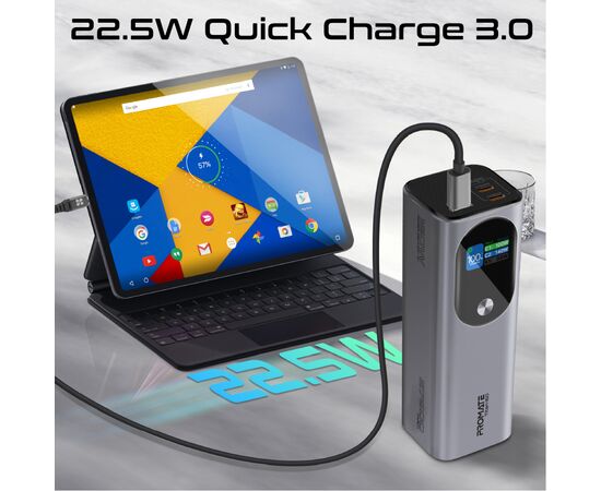 Батарея универсальная Promate 27600mAh PD3.1/140W (titan-160), изображение 7