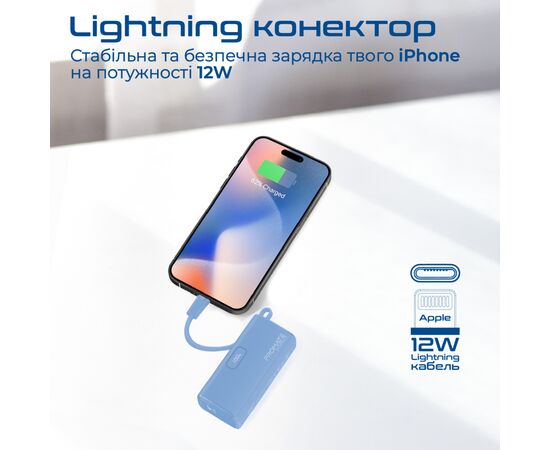 Батарея універсальна Promate 5000mAh PD/20W (nanopack-5.navy), зображення 6
