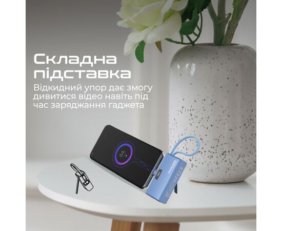 Батарея універсальна Promate 5000mAh PD/20W (nanopack-5.navy), зображення 9