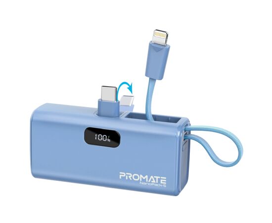 Батарея універсальна Promate 5000mAh PD/20W (nanopack-5.navy)