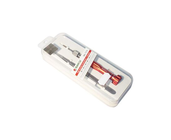 Набір інструментів Bakku BK-7270 T4,T5,T6,зведа 0.8,крест 1.5,пинцет, Blister (BK-7270)