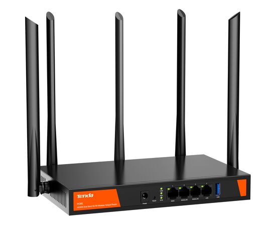 Маршрутизатор Tenda Маршрутизатор TENDA W30E Hotspot AX3000 4xGE (1xGE WAN, 2xGE LAN/WAN, 1xGE LAN) (W30E), зображення 3