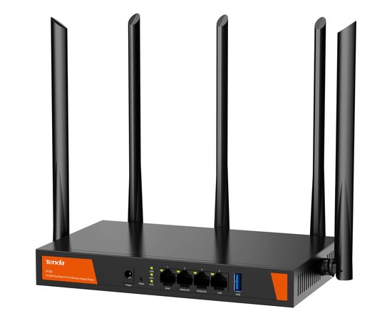 Маршрутизатор Tenda Маршрутизатор TENDA W30E Hotspot AX3000 4xGE (1xGE WAN, 2xGE LAN/WAN, 1xGE LAN) (W30E), зображення 4