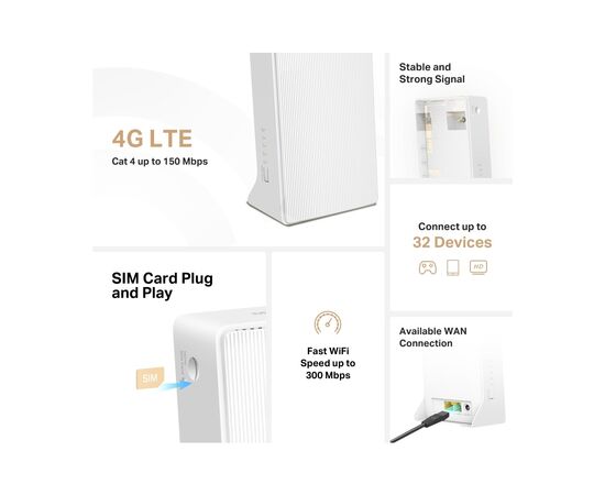 Маршрутизатор Mercusys MB110-4G, зображення 5