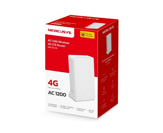 Маршрутизатор Mercusys MB130-4G, зображення 3
