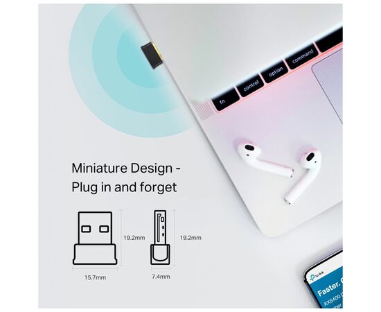 Мережева карта Wi-Fi TP-Link Archer T600UB nano (ARCHER-T600UB-NANO), зображення 5