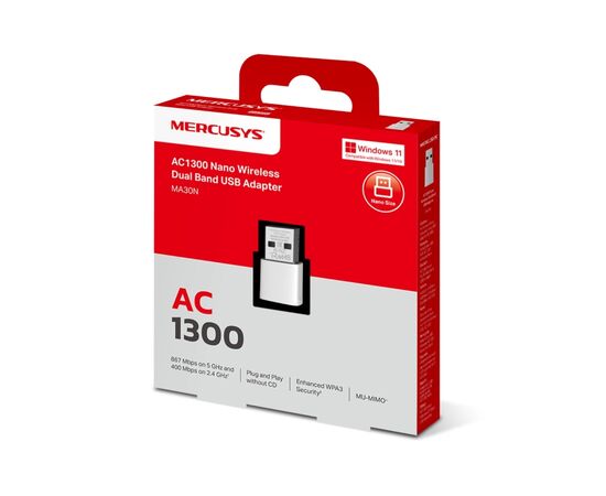 Мережева карта Wi-Fi Mercusys MA30N, зображення 2