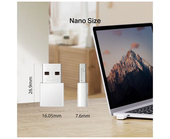 Мережева карта Wi-Fi Mercusys MA30N, зображення 3