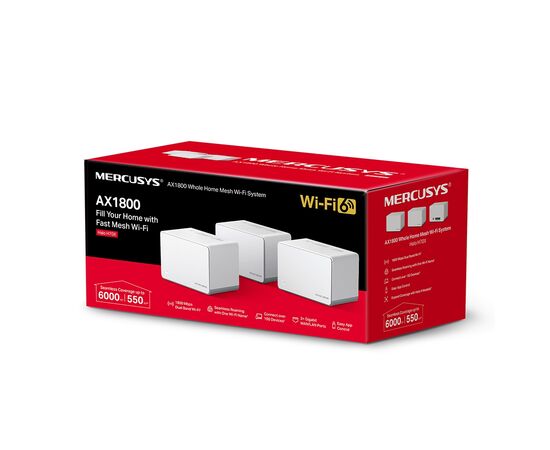 Точка доступу Wi-Fi Mercusys HALO-H70X-3-PACK, зображення 9