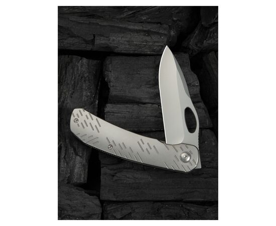 Нож Weknife Inmate, Bead Blast, титан (WE23096B-1), изображение 12