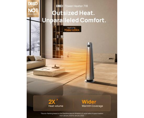 Обогреватель Dreo DR-HSH008, изображение 5