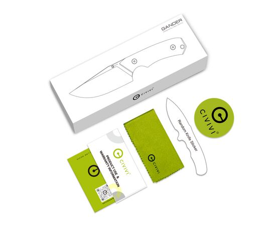 Нож Civivi Gander, Satin, деревина Guibourtia (C24058B-3), изображение 10