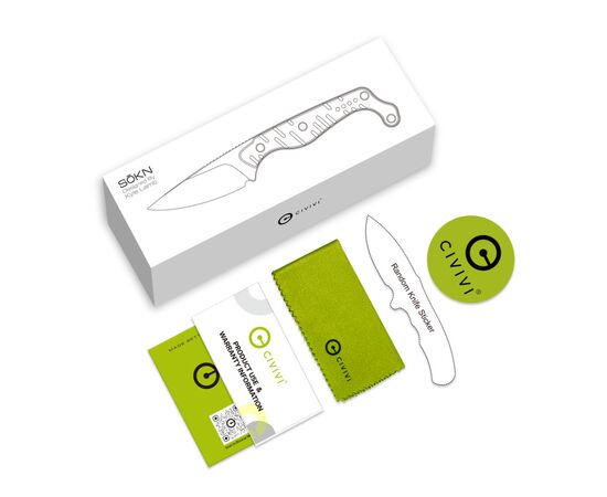 Нож Civivi SOKN, Satin, чорний G10 (C22027-1), изображение 9