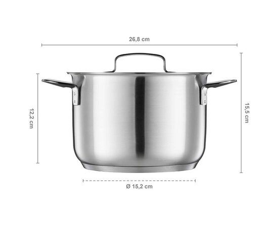 Каструля Fiskars All Steel матова 3 л (1064751), зображення 5