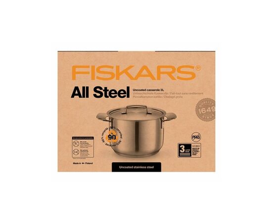 Каструля Fiskars All Steel матова 3 л (1064751), зображення 6