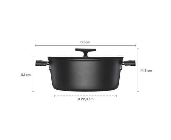 Кастрюля Fiskars Hard Face 5 л (1075527), изображение 4