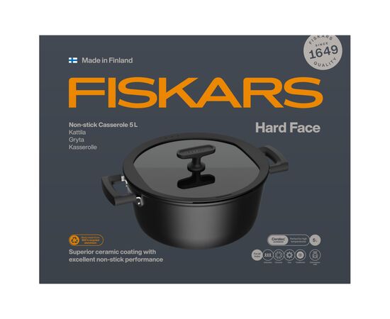 Кастрюля Fiskars Hard Face 5 л (1075527), изображение 5