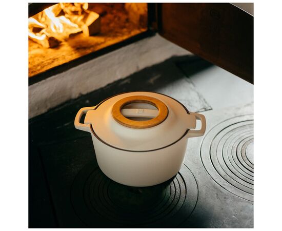 Кастрюля Fiskars Norden Limited Colour Edition чавунна 4 л колір береза (1071127), изображение 7