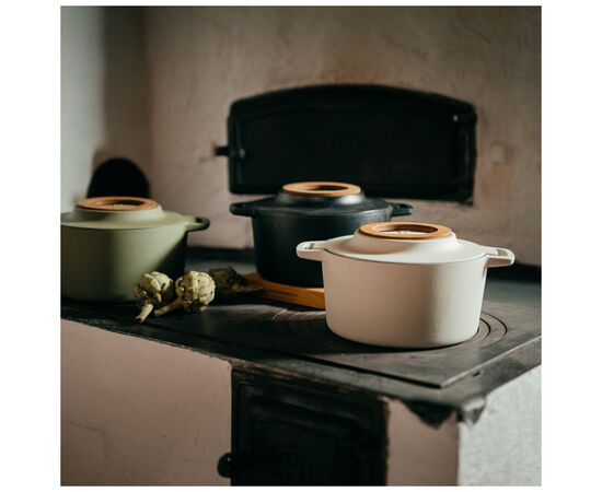 Кастрюля Fiskars Norden Limited Colour Edition чавунна 4 л колір береза (1071127), изображение 9