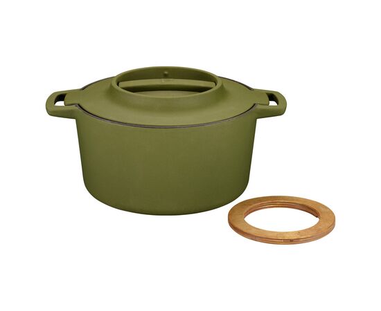 Каструля Fiskars Norden Limited Colour Edition чавунна 4 л колір кропива (1071128), зображення 4