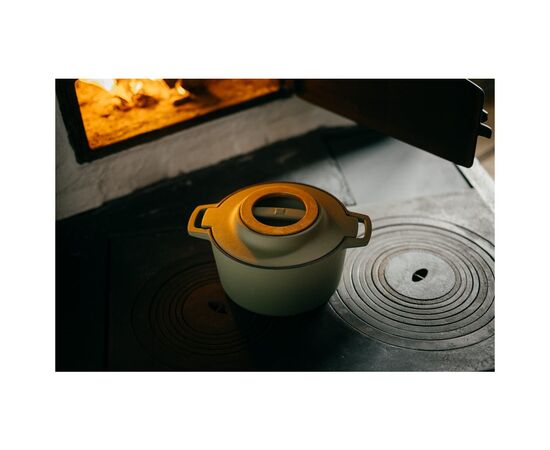 Каструля Fiskars Norden Limited Colour Edition чавунна 4 л колір кропива (1071128), зображення 7