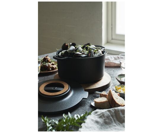 Каструля Fiskars Norden чавунна 6 л чорна (1026566), зображення 8