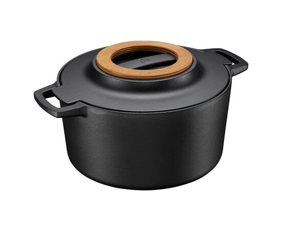 Кастрюля Fiskars Norden чавунна 4 л чорна (1026565)