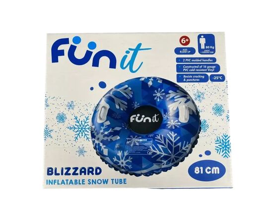 Санки Bottari BLIZZARD Тюбінг 81 см синій (72002-IS), зображення 3
