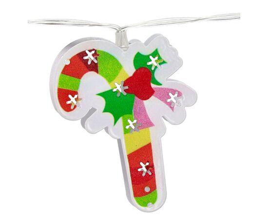 Гирлянда Chomik Новорічні атрибути 10 LED теплий білий, IP20, 2хАА (5900779854024), изображение 2