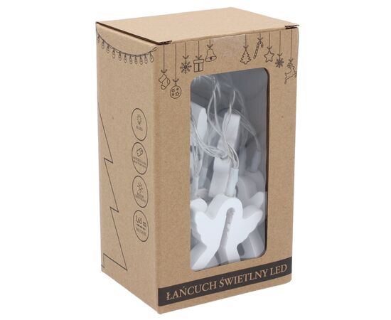 Гирлянда Chomik Янгол 10 LED, теплий білий, IP20, 2хАА (5900779854048), изображение 3