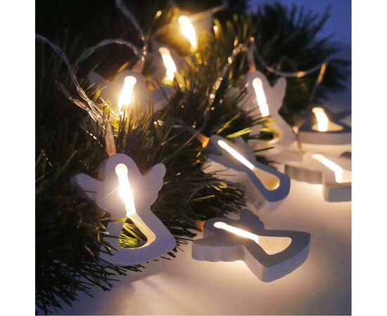 Гирлянда Chomik Янгол 10 LED, теплий білий, IP20, 2хАА (5900779854048), изображение 4