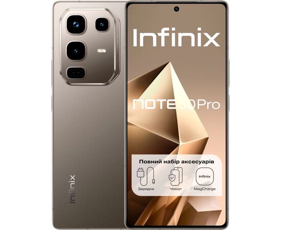 Мобільний телефон Infinix Note 50 Pro 12/256Gb Titanium Grey (4894947068324)