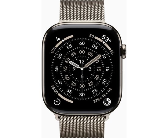 Смарт-часы Apple Watch Series 11 GPS + Cellular 46mm Natural Titanium Case with Natural Milanese Loop - M/L (MFD04RK/A), изображение 2