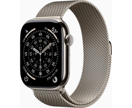 Смарт-часы Apple Watch Series 11 GPS + Cellular 46mm Natural Titanium Case with Natural Milanese Loop - M/L (MFD04RK/A)
