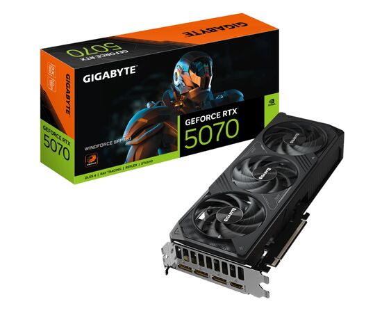 Видеокарта GIGABYTE GeForce RTX5070 12Gb WINDFORCE SFF (GV-N5070WF3-12GD), изображение 10