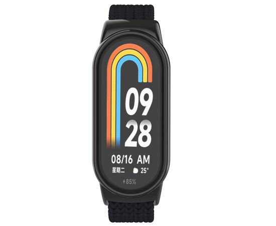 Ремінець до фітнес браслета Armorstandart Braided Solo Loop для Xiaomi Smart Band 10/9/8 Black (ARM86879), зображення 2