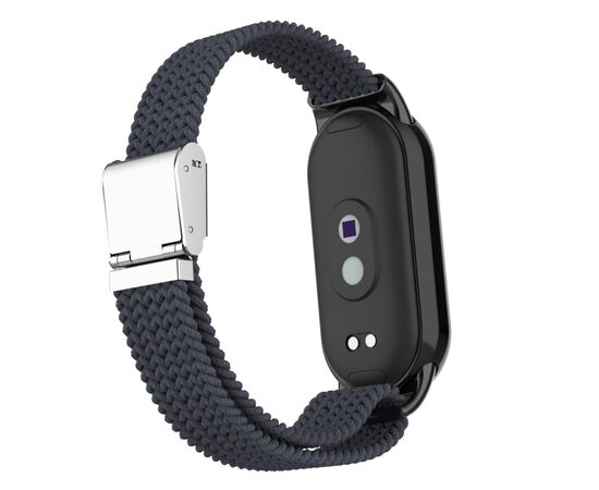 Ремінець до фітнес браслета Armorstandart Braided Solo Loop для Xiaomi Smart Band 10/9/8 Charcoal (ARM86881), зображення 3