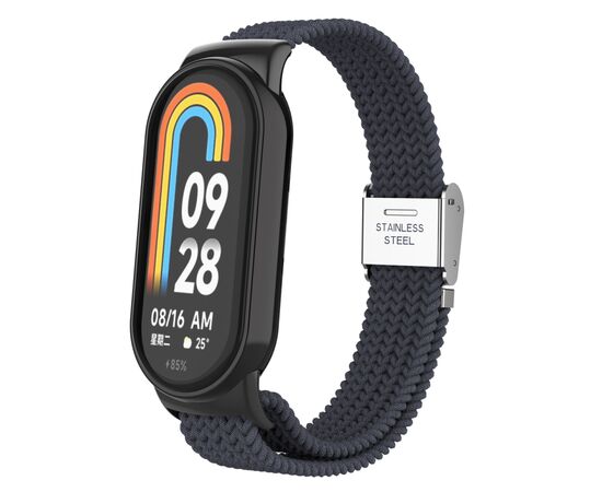 Ремінець до фітнес браслета Armorstandart Braided Solo Loop для Xiaomi Smart Band 10/9/8 Charcoal (ARM86881)