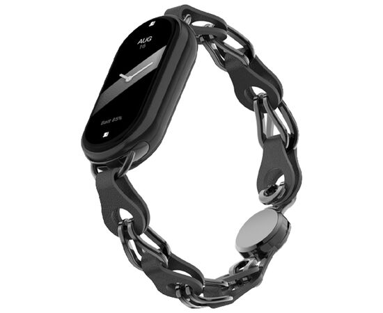 Ремешок для фитнес браслета Armorstandart Chain Wristband для Xiaomi Smart Band 10/9/8 Black (ARM86887)