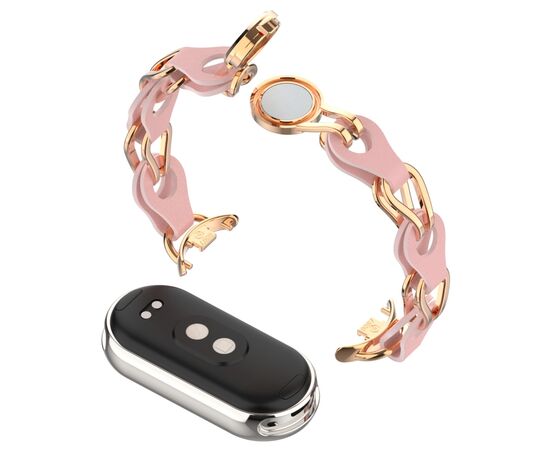 Ремешок для фитнес браслета Armorstandart Chain Wristband для Xiaomi Smart Band 10/9/8 Pink (ARM86888), изображение 3