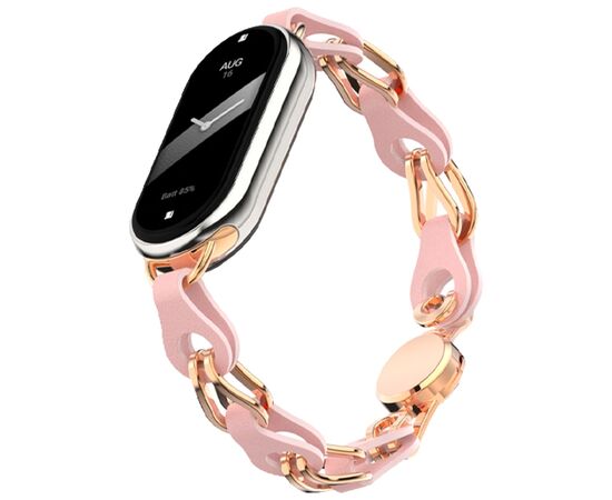 Ремешок для фитнес браслета Armorstandart Chain Wristband для Xiaomi Smart Band 10/9/8 Pink (ARM86888)