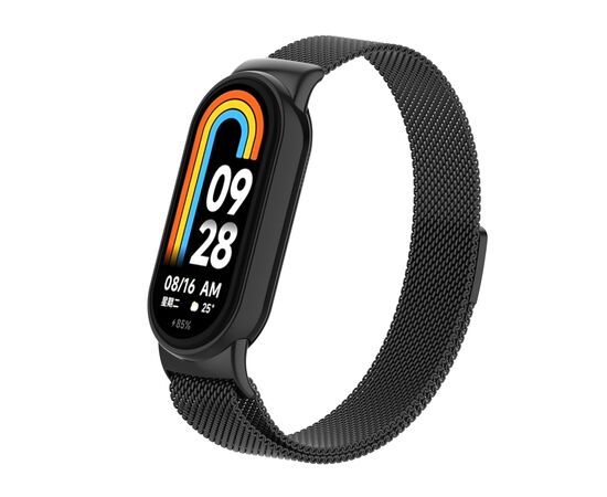 Ремешок для фитнес браслета Armorstandart Milanese Magnetic для Xiaomi Smart Band 10/9/8 Black (ARM86890)