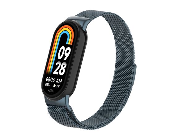 Ремешок для фитнес браслета Armorstandart Milanese Magnetic для Xiaomi Smart Band 10/9/8 Titanium Grey (ARM86893)