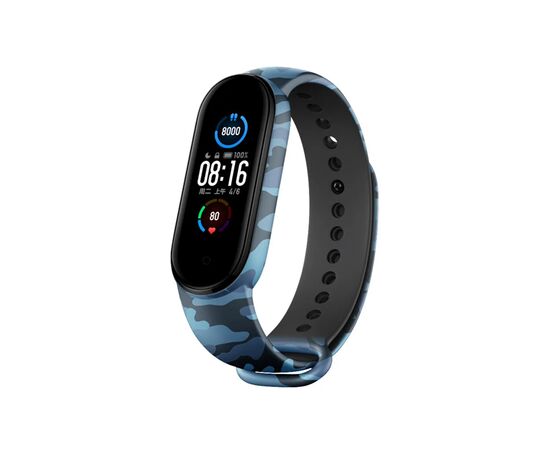 Ремешок для фитнес браслета Armorstandart для Xiaomi Mi Band 7/6/5 New Style Khaki Blue (ARM80989)